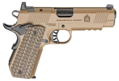 Springfield 1911 TRP AOS, 9MM, 4.25" Barrel, 9 Rds, Coyote Brown Cerakote