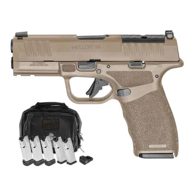 SPRINGFIELD ARMORY Hellcat Pro OSP Compact 9mm Luger 3.7in 3x15rd/2x17rd FDE Striker Pistol (HCP9379FOSP-GU25)