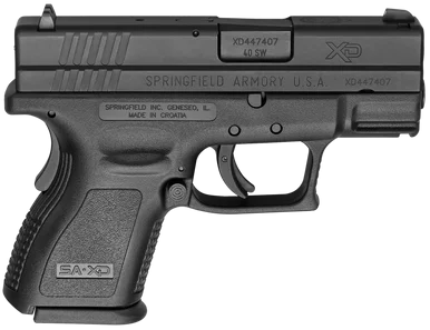 Springfield Armory XD9802HC, 40 S&W, 3" Barrel, 12+1 Rds, Black Melonite