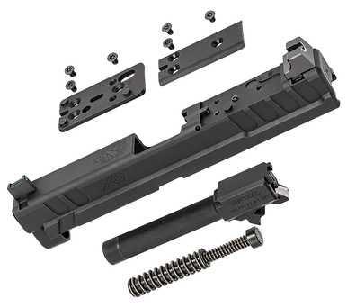 Springfield XD OSP Slide Assembly, Optics Cut, Black Steel