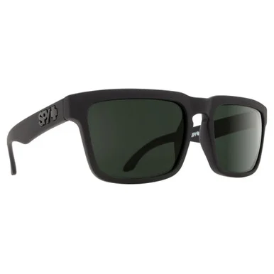 SPY Helm Soft Matte Black/ HD Plus Gray Green Sunglasses (673015973863)