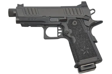 Staccato 2011 CS, Optic Ready, 9MM, 3.50" Threaded Barrel, 15 RDs, DLC Black