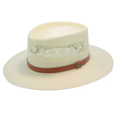STETSON Brentwood Natural Shantung Straw Hat (OSBTWD-023081)