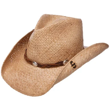STETSON Comstock Natural/Brown Straw Hat (SSCMST-40348R)