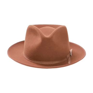 STETSON Unisex Stratoliner Felt Fedora Walnut Hat (TFSTROB102475)