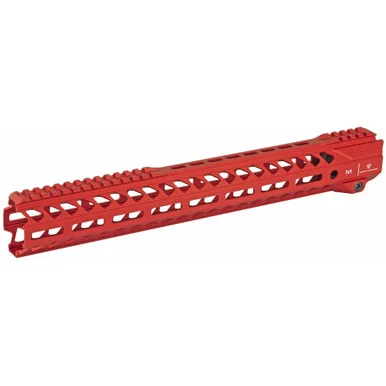 Strike Industries Strike Rail MLOK Handguard, Red, Fits AR Rifles, 15.5" SI-STRIKERAIL-155-RED
