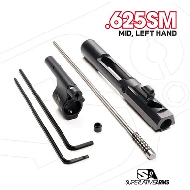 Superlative Arms SABO-PS-LFD-M625SM, Adjustable Piston System, Black DLC