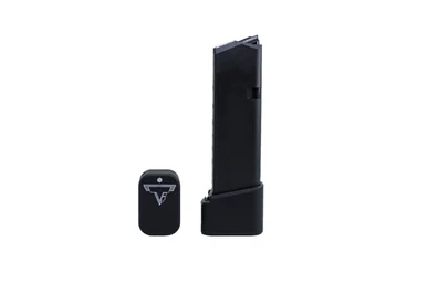 Taran Tactical Innovations Firepower Base Pad, +4/5 Rds, Flat Black Finish