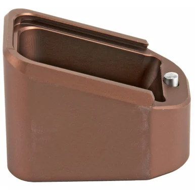 Taran Tactical Innovations Firepower Base Pad, Glock 17/19X/22/34/35/45, +6 Rds 9MM / +5 Rds .40 S&W, Black Anodized