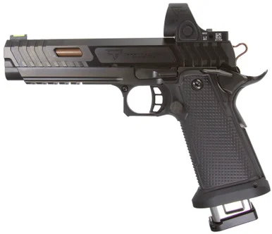 Taran Tactical Innovations JW3 Combat Master Optic Ready w/ Trijicon SRO, 9MM, 5.4" Barrel, 20 RDs, Black DLC