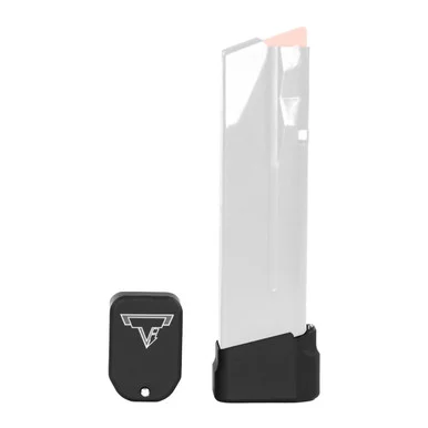 Taran Tactical Innovations Versatile Base Pad, Magazine Extension, Black Anodized