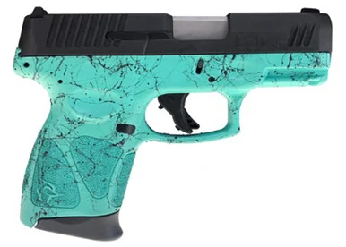 Taurus G3C, 9MM, 3.26" Barrel, 12 Rds, Cyan Splatter