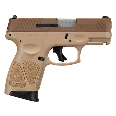 TAURUS G3c 9mm 3.2in 3x 10rd Mags Tan/Troy Coyote MA Compliant Pistol (1-G3C93ET-MA)
