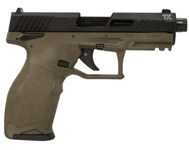 Taurus TX22 Gen 2, .22LR, 4.6" Barrel, 22 Rds, Black/OD Green