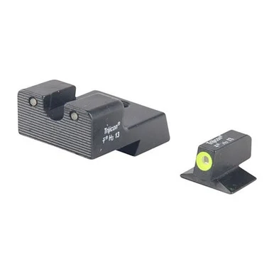 Trijicon 1911 Novak Cut HD Night Sight Set, Yellow Front Outline, Black Finish