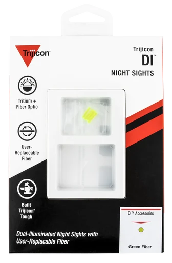 Trijicon AC50010 DI Fiber Optic Set, Green Fiber, Handgun