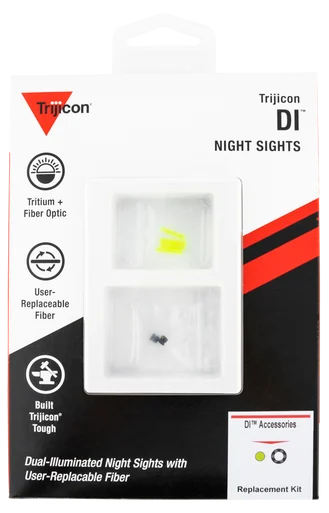 Trijicon AC50011 DI Night Sight Replacement Kit, Green Fiber & Black Retainer