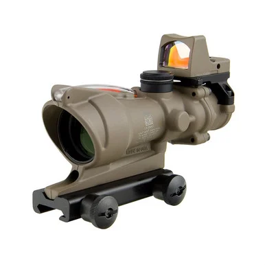 Trijicon ACOG 223 BDC 4X32MM FXD Red Chevron, 4X Power, Flat Dark Earth