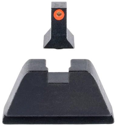Trijicon GL201C601138 Suppressor/Optic Height Sights, Green Tritium/Orange Outline, Black/Blank Finish