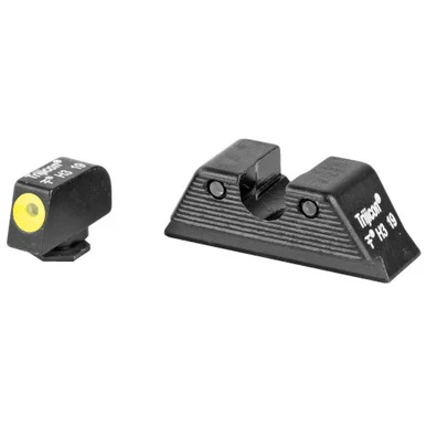 Trijicon HD Tritium Night Sights, Yellow Front Outline, Matte Finish