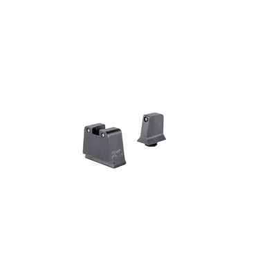 Trijicon Suppressor/Optic Height Sight Set, Tritium, Black, Slim Glocks