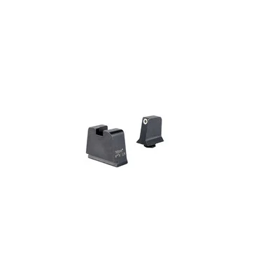 Trijicon Suppressor/Optic Height Sight Set, White/Black, Slim Glocks