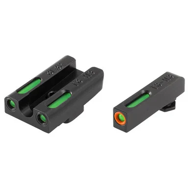 TruGlo Brite-Site TFX Pro, Fits Glock 42/43, Tritium/Fiber Optic, Day/Night Sight, Black
