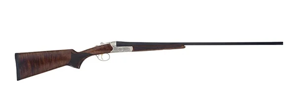 TriStar Bristol Silver SxS 12 Gauge 28″ Walnut/Nickel Receiver