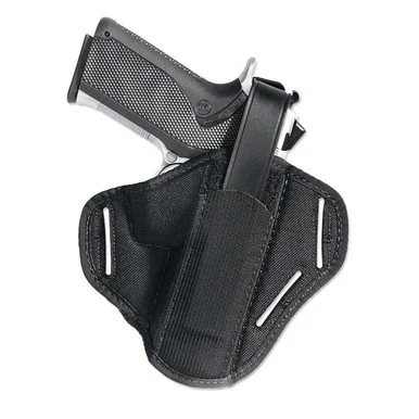 Uncle Mike's Super Belt Slide Holster, Size 36, Fits Small Revolver With 2" Barrel, Ambidextrous, Black 86360