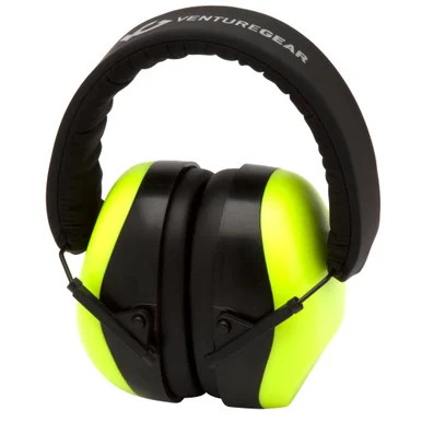 VENTURE GEAR VG80 Series NRR 26dB Hi-Viz Lime Clamshell Pack Earmuff (VGPM8031C)