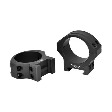 WARNE HyperLite 34mm Black Low Matte Scope Rings (8520M)