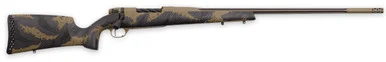 Weatherby, Mark V APEX, 26.00" Barrel, 3 Rds, Coyote Tan Cerakote and Graphite Black