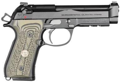 Wilson 92G Brigadier Tactical, 9MM, 4.70" Barrel, 15 Rds, Black Steel