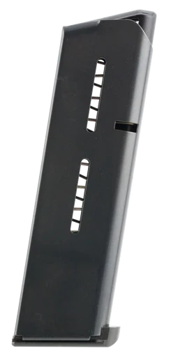 Wilson Combat 47CB 1911 Magazine, Lo-Profile Steel Floor Plate, Black Fluoropolymer Finish
