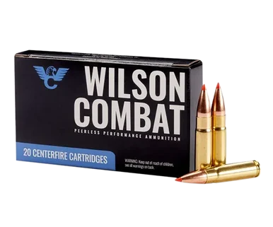 Wilson Combat A300BLK110VMAX, 300 Blackout, 110gr Hornady V-Max, 20 Rds, Brass