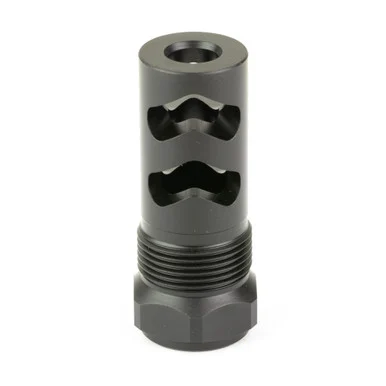 Wilson Combat Rapid Thread Muzzle Brake, 9MM, 5/8X24 Thread Pitch, Black Melonite