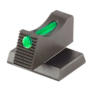 Wilson Combat Snag-Free Front Sight, Fiber Optic Green, Black Parkerized