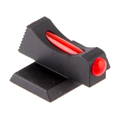 Wilson Combat Vickers Elite Front Sight, Red Fiber Optic, Black Parkerized