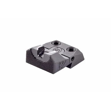 Wilson Tactical Adjustable Rear Battlesight, Serrated, Black