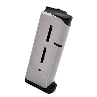 Wilson WC 1911 Mag 45 SS Std Base Pad, Stainless Steel, 8 Rds
