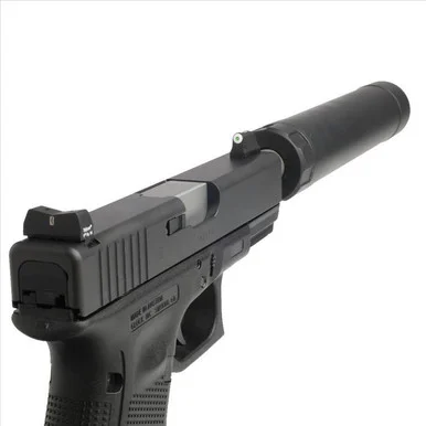XS Sight Systems DXT Big Dot Tritium Express Set, Suppressor Height, Glock, Black