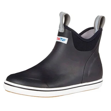 XTRATUF Men's 6in Ankle Deck Black Boot (22736-BLK)