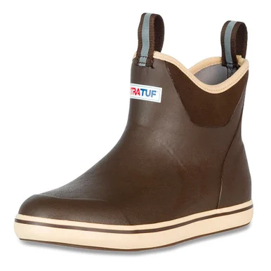 XTRATUF Men's 6in Ankle Deck Chocolate/Tan Boot (22734-BRN)