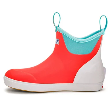 XTRATUF Women's 6in Ankle Deck Eco Coral Boot (XWAB-7EC-PNK)