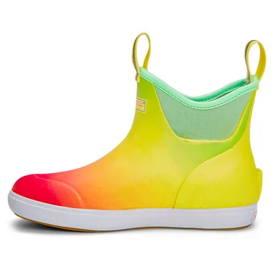 XTRATUF Women's 6in Ankle Deck Yellow Aurora Boot (XWAB-8AUR-YLW)